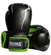 Боксерські рукавиці PowerPlay 12oz PP_3018 чорно-зелений