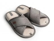 Тапки домашние Twins HS-VL вельвет Х р.44/45 серый