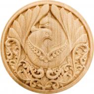 Декоративная панель деревянная розетка 1 шт., RZ.19.90 90х90x7 мм