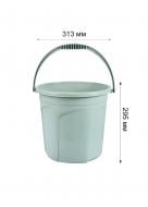 Відро звичайне Stars Plast «Стайл» 313x295 мм 15 л сірий