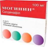 Могинін в/плів. обол. по 100 мг №1 таблетки 100 мг