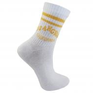 Носки подростковые унисекс Premier Socks с полосками и надписями р. 18–20 белый