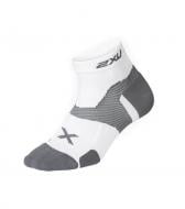 Шкарпетки 2XU VECTR CUSHION 1/4 CREW SOCKS UA5048e_WHT/GRY р.XL білий