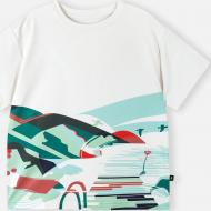 Футболка Reima Siirtyy р.146 белый 5200353A-011E