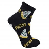 Носки подростковые унисекс Premier Socks средние Пицца р. 20–22 черный