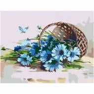 Картина по номерам Васильки в корзине 35x45 см Rosa Start
