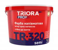 Краска латексная водоэмульсионная Triora TR-320 semi полумат белый 3 л