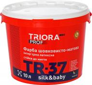 Краска латексная водоэмульсионная Triora TR-37 silk&baby шелковистый мат белый 10 л
