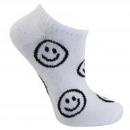 Носки детские унисекс Premier Socks короткие Улыбка р. 23-25 белый с черным