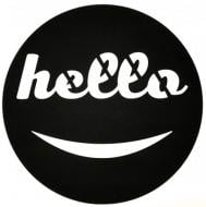 Постер Hello черный