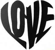 Постер Love черный