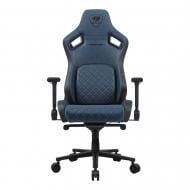 Кресло игровое Cougar DEFENSOR S Navy Blue F, дышащая ткань, стальной каркас синий
