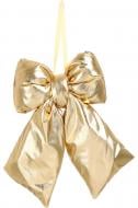 Декорация новогодняя подвесной бант 29 см золото D6K776-SG