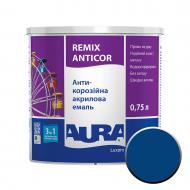 Антикорозийная акриловая эмаль Aura® Luxpro Remix Anticor RAL 5005 синий мат 0,75 л Антикорозийная акриловая эмаль Aura® Luxpro Remix Anticor RAL 5005 синий мат 0,75 л