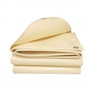 Тент водонепроницаемый Техно Тент Плюс с люверсами ПВХ 650 г/м2 4х4,85 м бежевый