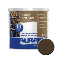 Антикорозийная акриловая эмаль Aura® Luxpro Remix Anticor RAL 8017 темно-коричневый мат 0,75 л