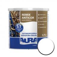 Антикорозийная акрилова емаль Aura® Luxpro Remix Anticor білий мат 0,75 л