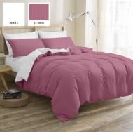 Комплект постельного белья MirSon Antonio темно-розовый/белый