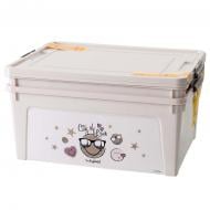 УЦЕНКА! Набор контейнеров Алеана 171032 кремовый Smart Box с декором 7,9 л (2 шт.) Paris chic 320x24 (УЦ №3384)