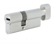 УЦЕНКА! Цилиндр Vega 55x45 ключ-вороток 100 мм никель сатин (УЦ №3384)