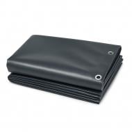 Тент водонепроницаемый Техно Тент Плюс с люверсами ПВХ 450 г/м2 2,9х5 м графит