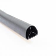 Ущільнювач фігурний Comeo Porte термоеластопласт без магніту 2,1 м чорний