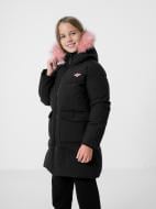 Куртка-парка для дівчаток демісезонна 4F JACKET JKUDP004 HJZ22-JKUDP004-20S чорна