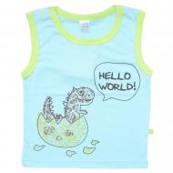 Майка детская для мальчиковдетские Minikin Dino р.104 бирюзовый 1990503104 Майка детская для мальчиковдетские Minikin Dino р.104 бирюзовый 1990503104