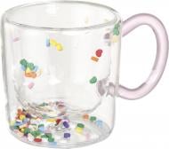 Чашка с двойными стенками Fiora Colorful Hearts 210 мл