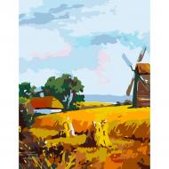 Картина по номерам Мельница в деревне 35х45 см Rosa Start