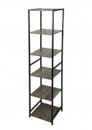 Стеллаж Fabrika BOXEN 1800х400х400 мм дуб сонома/черный (FK-GM5627)