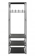 Вешалка-стойка для одежды Fabrika FK-WH3012 STORE с полками 54x36x170 см черный