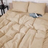 Комплект постельного белья Бязь 17-0602 Stripe Creamy 220х240 см кремовый MirSon