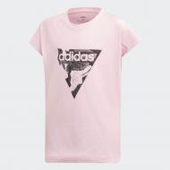 Футболка Adidas YG E AOP TEE DV0345 рожевий