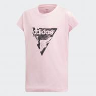 Футболка Adidas YG E AOP TEE DV0345 розовый