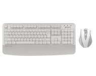 Комплект клавіатура та миша A4Tech FG2500S Plus (White), безшумна