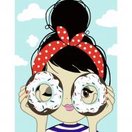 Набір, техніка акриловий живопис за номерами Ласунка 35x45 см Rosa Start