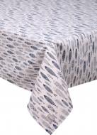 Скатерть Fish рыбки 136x220 см серый La Nuit