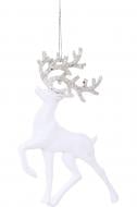 Подвеска пластиковая олень блестящий 14 см в ассортименте EPI-P142602 BW-1B