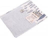 Салфетка La Nuit рыбки 35x45 см серый