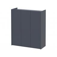 Тумба для обуви Doros Кассель 3 ДСП 970x400x1100 мм графит /графит серый