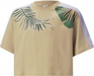 Футболка Puma T7 VACAY QUEEN GRAPHIC TEE G 53866989 р.152 бежевый