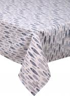 Скатертина Fish рибки 136x136 см сірий La Nuit
