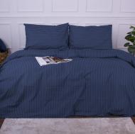 Комплект постельного белья Бязь Ranforce Elite 17-0609 Stripe Blue 220х240 см синий MirSon