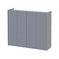 Тумба для обуви Doros Кассель 4 ДСП 1280x400x1100 мм серый /серый