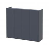 Тумба для обуви Doros Кассель 4 ДСП 1280x400x1100 мм графит /графит серый