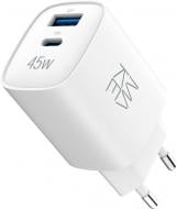 Зарядний пристрій Make 45W GaN PD + QC3.0 (MCW-4521GWH)