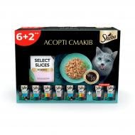 Корм влажный кошек Sheba Промо набор микс из рыбы и мяса 6+2 х 85 г