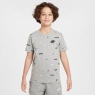 Футболка Nike K NSW TEE AOP HM5851-063 р.M сірий