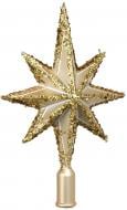 Верхушка для елки Різдвяна зірка 15 см 3 кольори комбинированная в ассортименте
